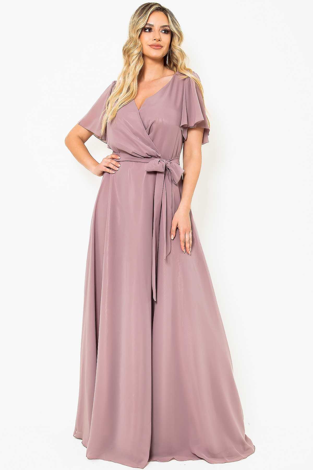 Elegant long veil dress R 475 lilac - Viada