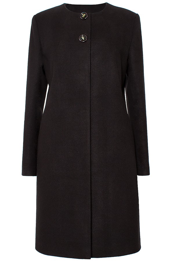 Palton cu lana 7299 negru