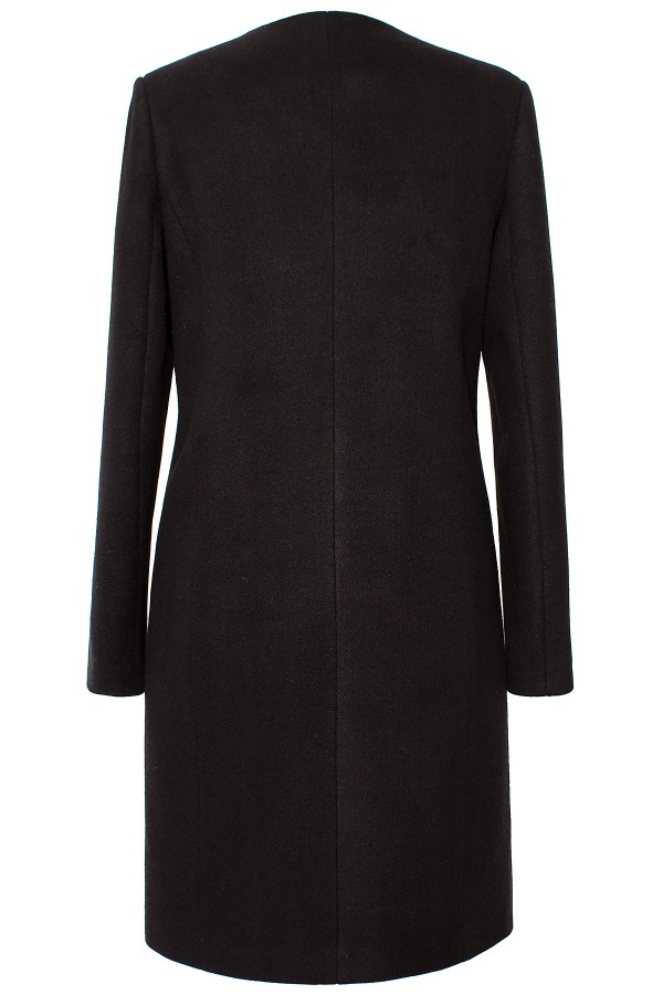Palton cu lana 7299 negru