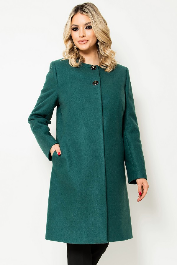 Palton cu lana 7299 verde