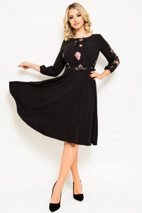 Elegant dress R 518 black