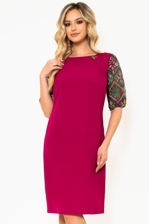 Rochie casual R 585 ciclam