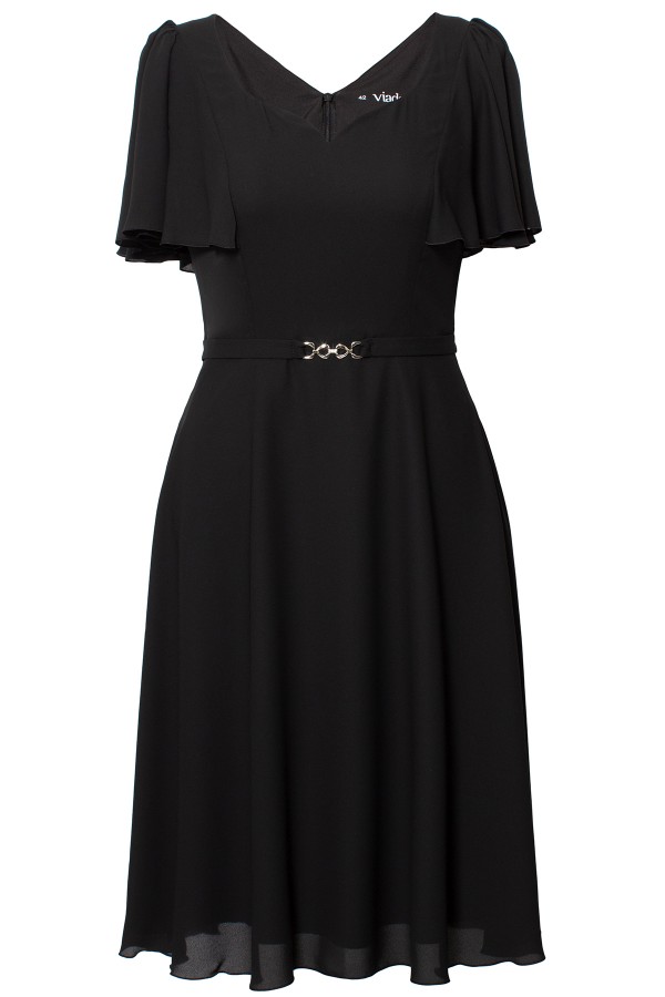 Rochie eleganta-casual R 606 negru