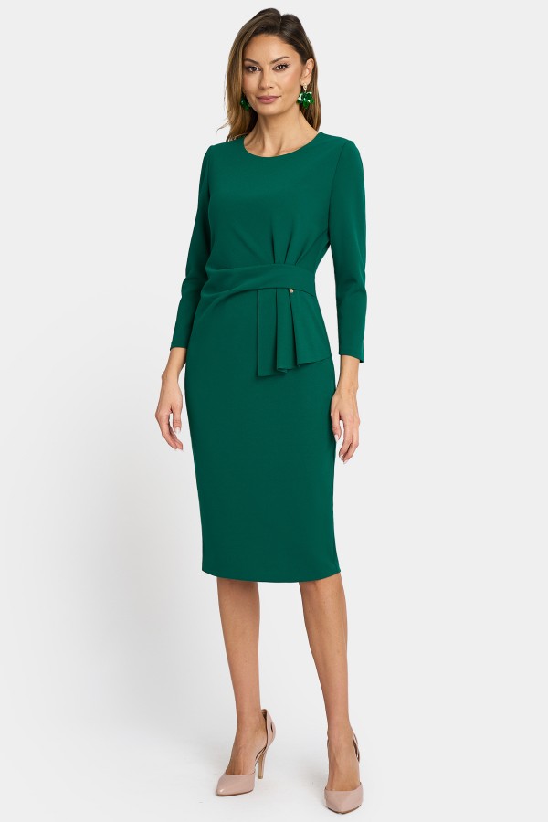 Elegant office dress R 957 green