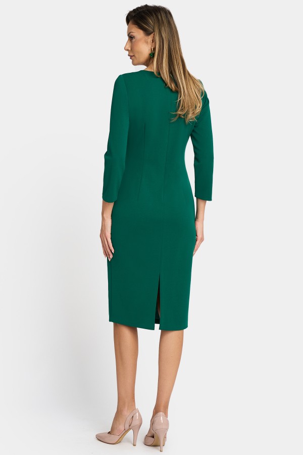 Elegant office dress R 957 green