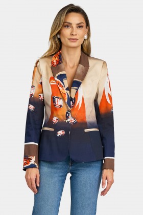 Casual-office jacket S 267 brown