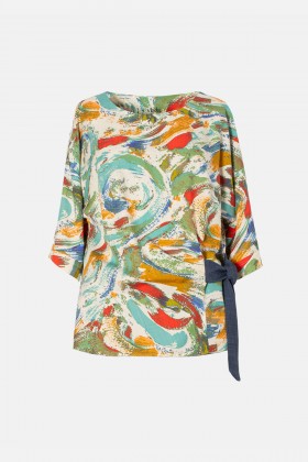 Casual blouse B 193 navy