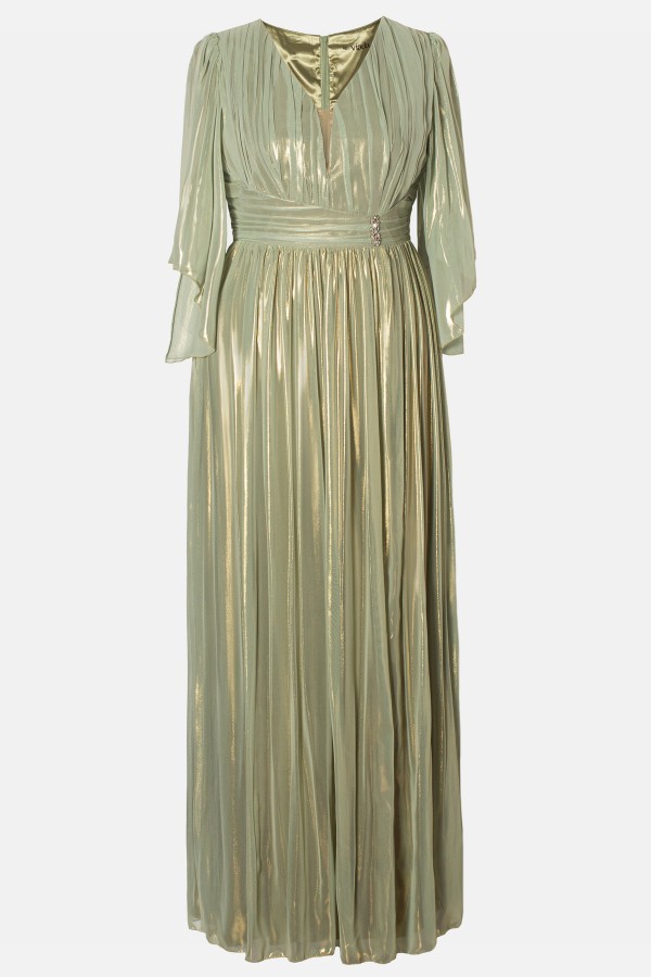 Long veil evening dress R 047 green pastel