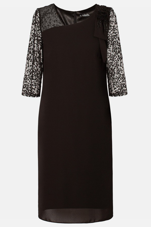 Elegant veil dress R 046 black