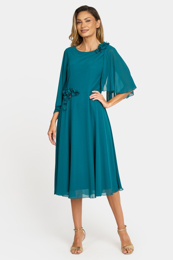 Elegant veil dress R 997 turquoise