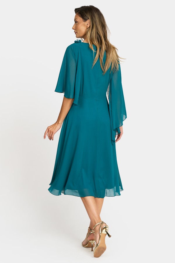 Elegant veil dress R 997 turquoise