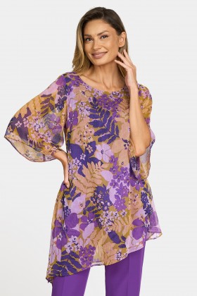 Casual blouse B 195 mauve