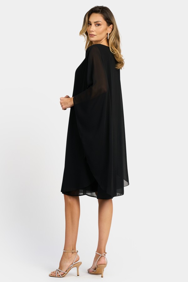 Elegant veil dress R 064 black