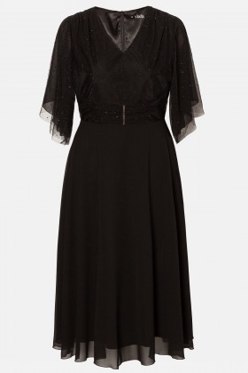 Elegant veil dress R 025 black