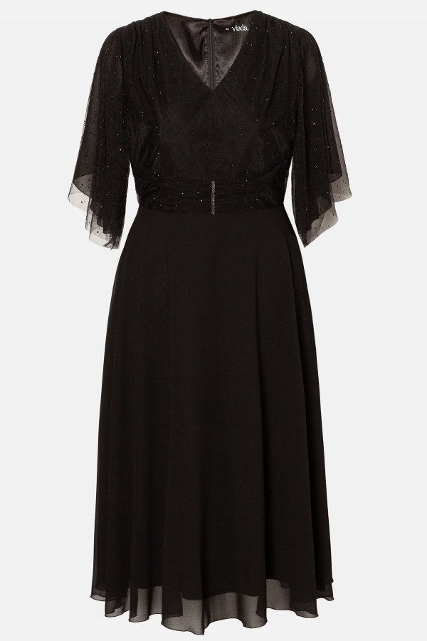 Elegant veil dress R 025 black
