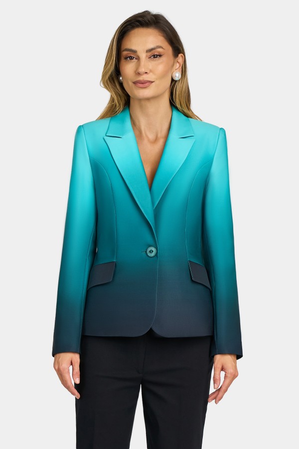Casual-office jacket S 266 turquoise