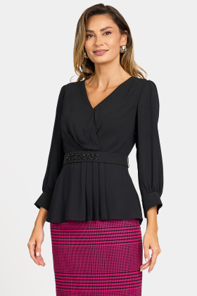Elegant bluse B 6020 black