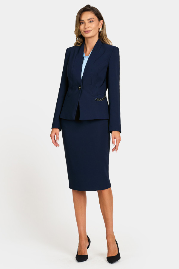 Outfit with jacket and skirt 1517 navy