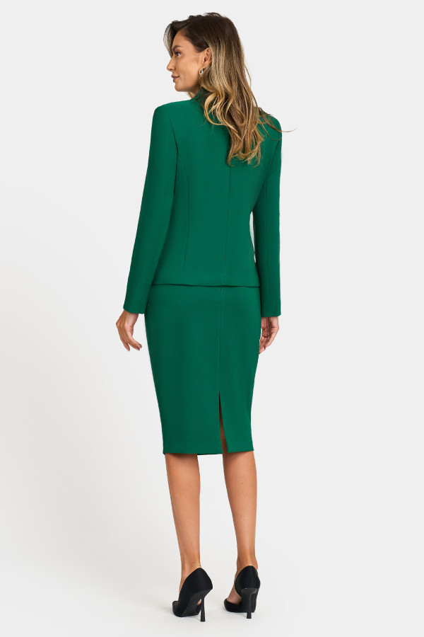 Outfit with jacket and skirt 1517 green