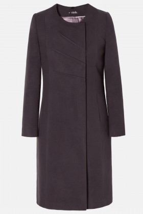 Coat made of wool fabric 7378 gray