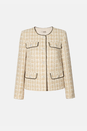 Elegant office jacket S 265 beige