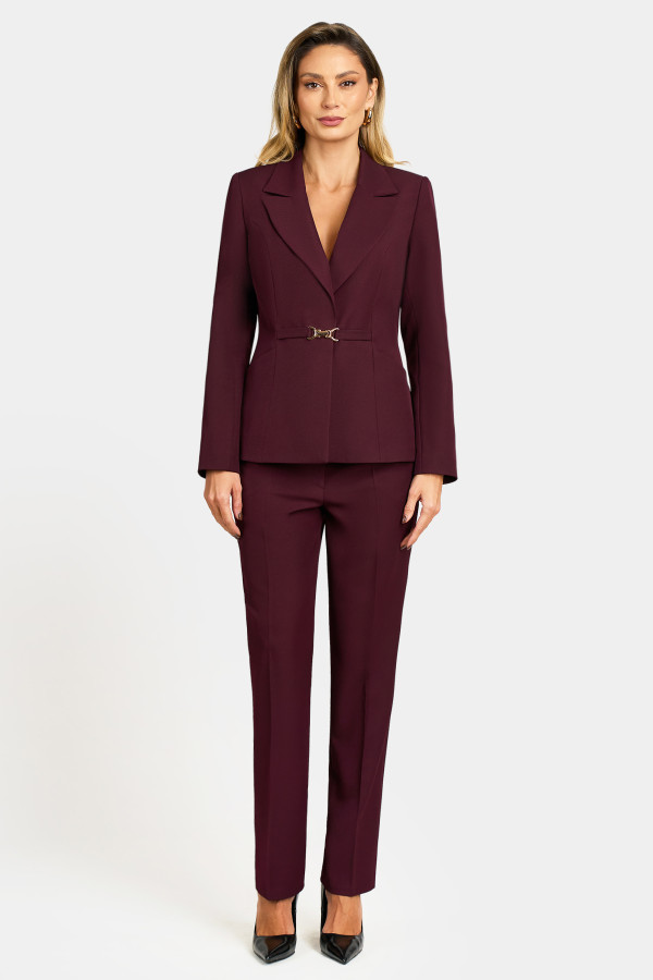 Suit with pants 2345 burgundy