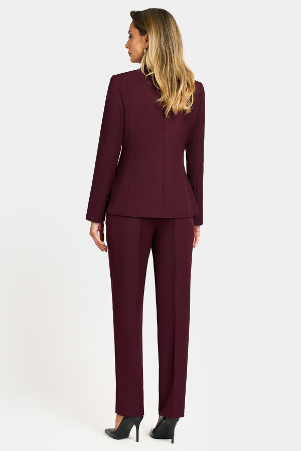 Suit with pants 2345 burgundy