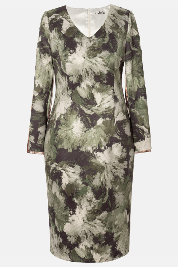 Floral jersey day dress R 150 kaki