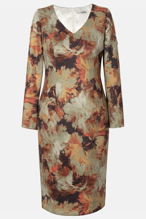 Floral jersey day dress R 150 orange