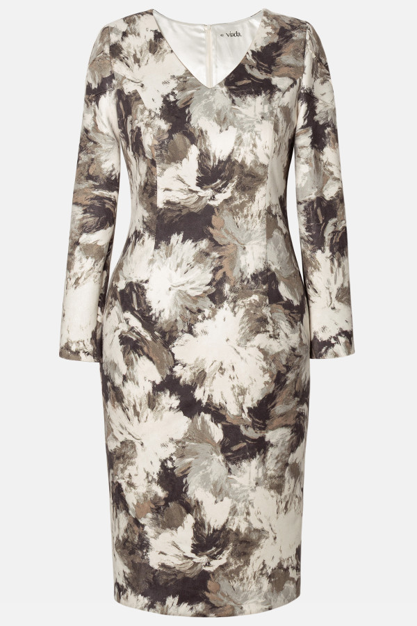 Day dress with floral print R 150 cream