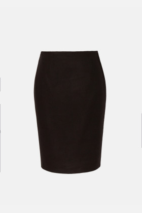 Black skirt fabric with wool F 539