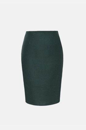 Red fabric skirt F 539