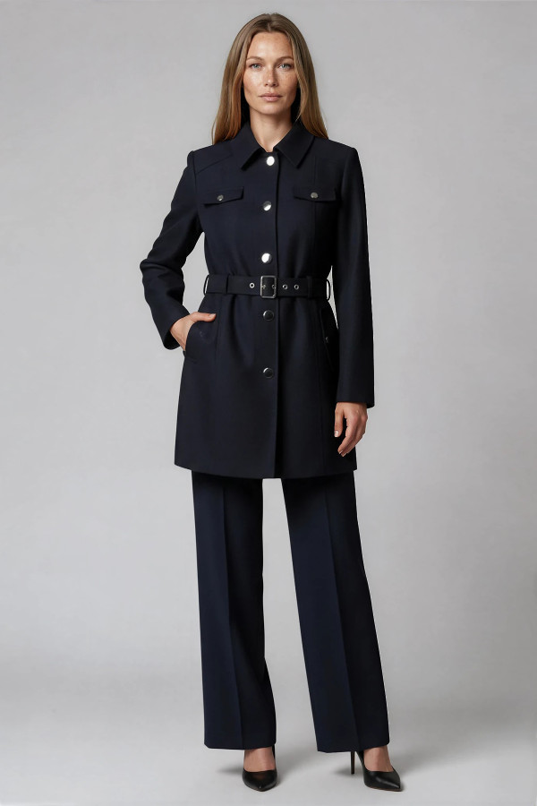 Overcoat 7405 navy-blue