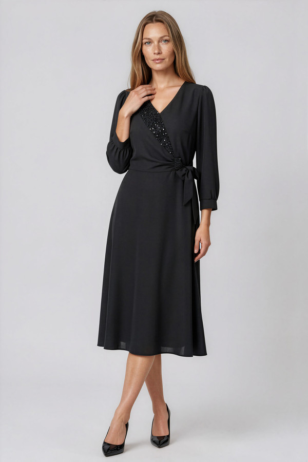 Elegant dress R 808 black