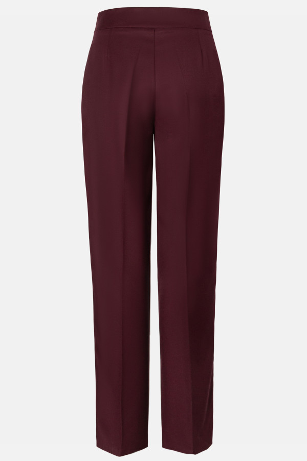 Office trousers P 198 burgundy