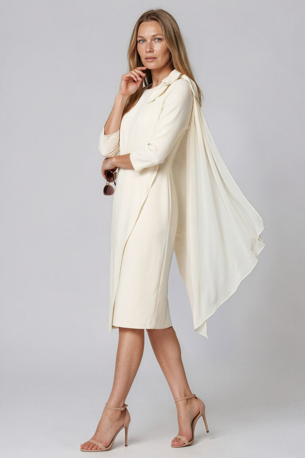 Rochie eleganta din voal R 169 alb