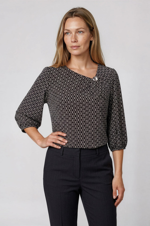 Casual blouse B 198 black