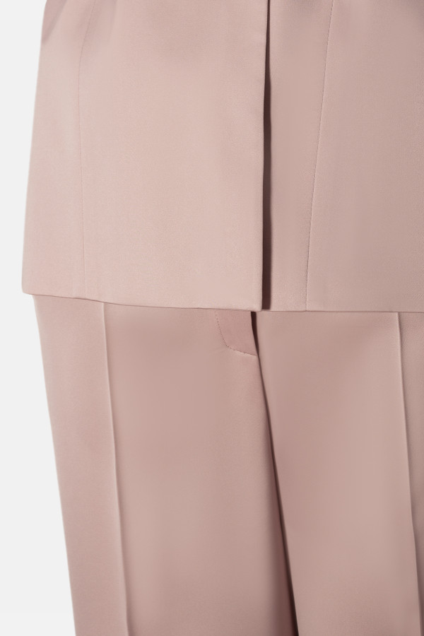 Office suit with vest and trousers 2346 light beige