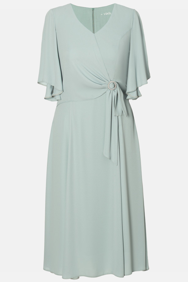 Elegant dress R 079 turquoise
