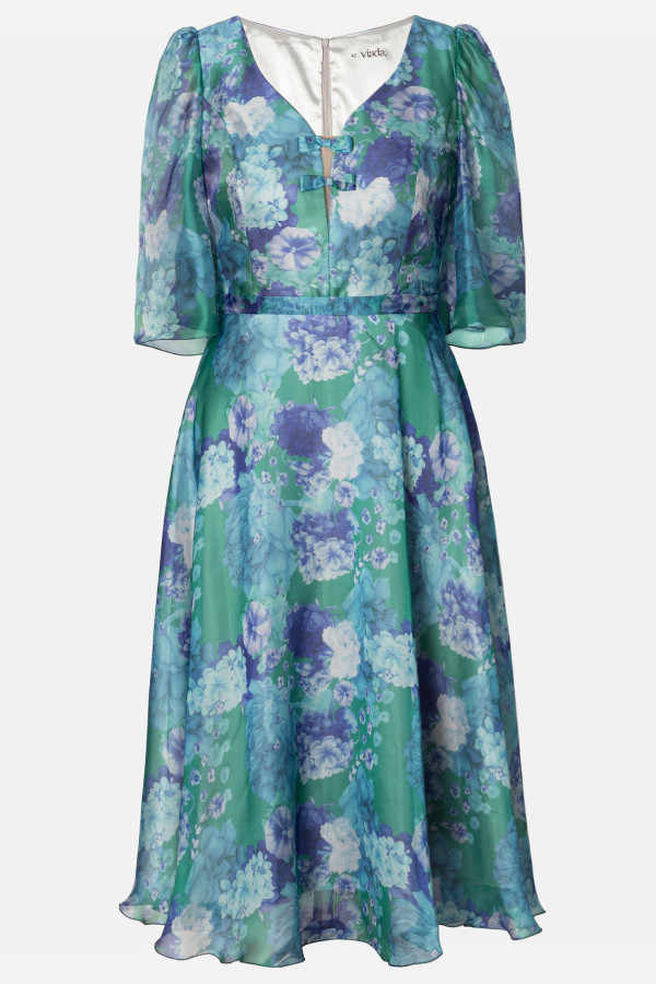 Elegant veil dress R 214 blue