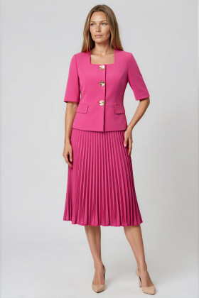 Suit with jacket and skirt 1519 cyclamens