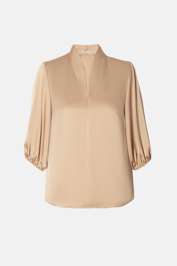 Elegant blouse B 196 beige-gold