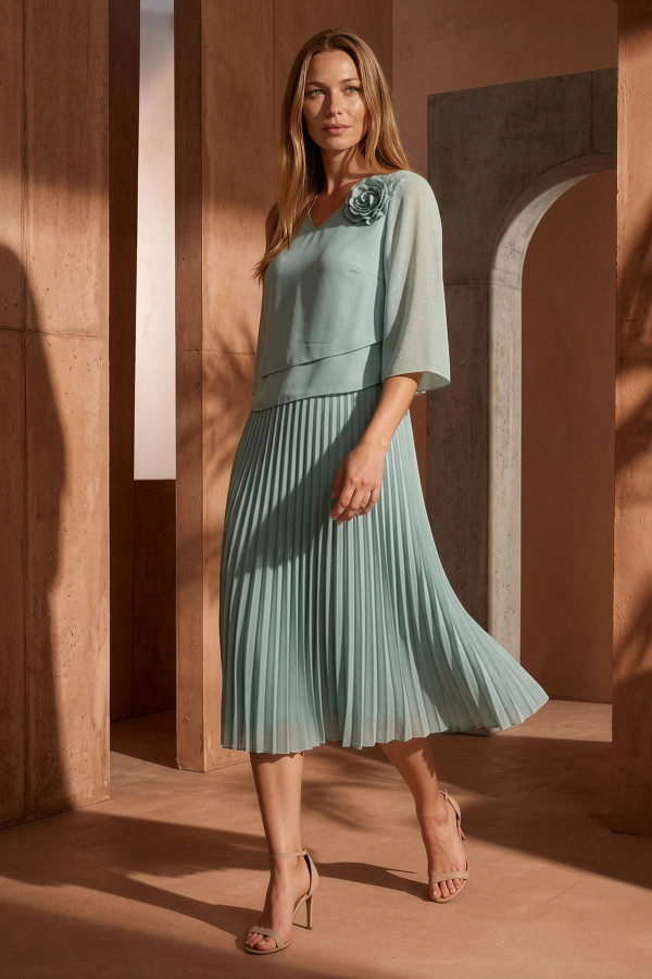 Elegant veil dress R 217 turquoise