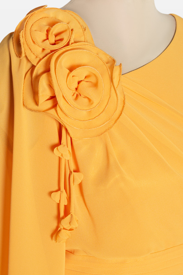 Elegant veil dress R 211 yellow