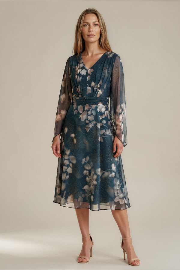 Elegant veil dress R 252 turquoise