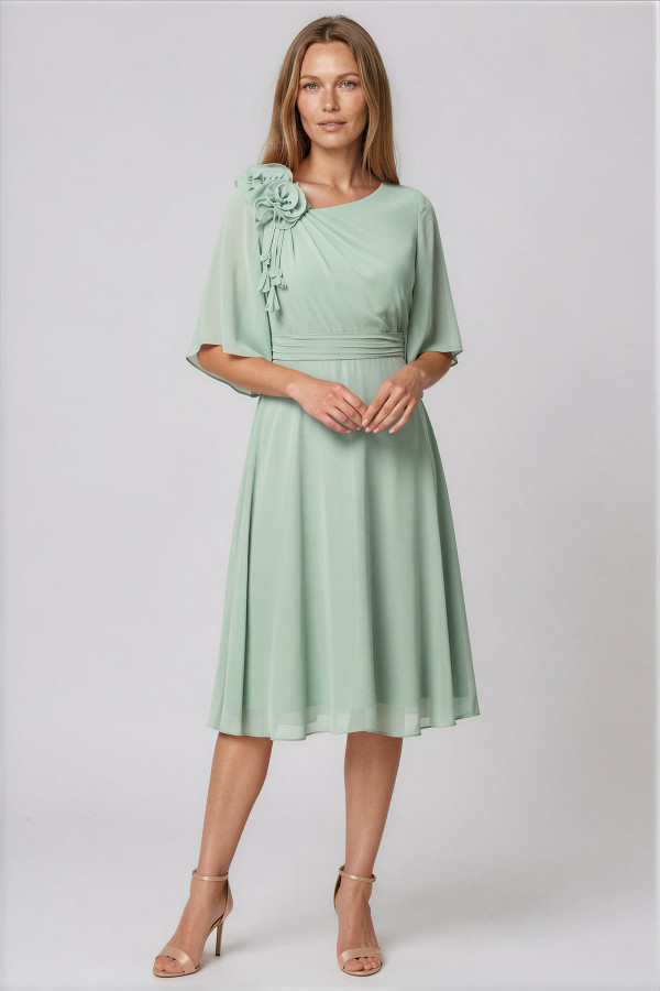 Elegant veil dress R 211 mint green