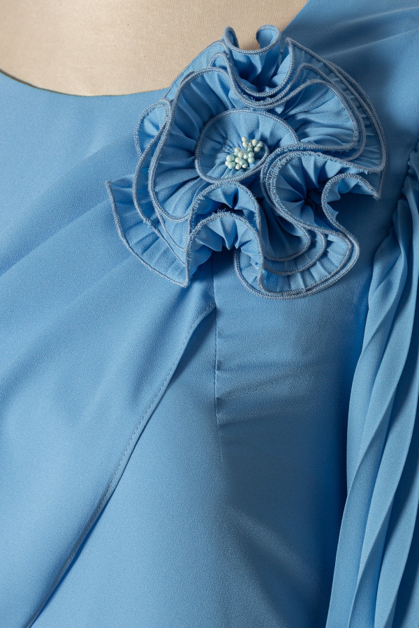 Rochie eleganta din voal R 243 blue