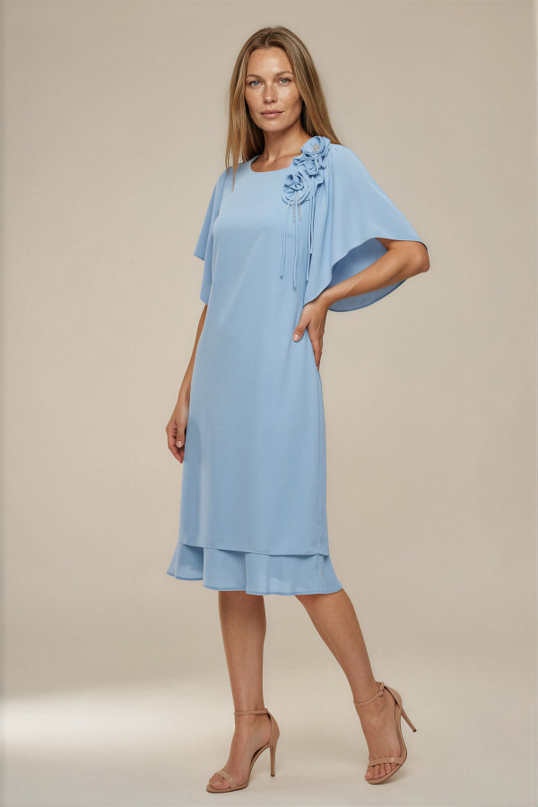 Elegant veil dress R 253 bleu