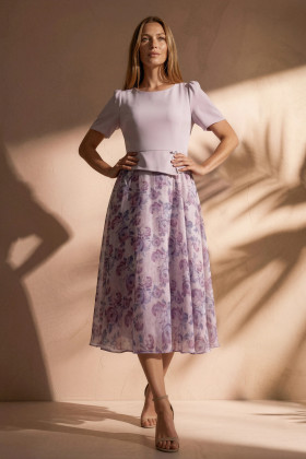 Casual dress with veil R 260 lilac