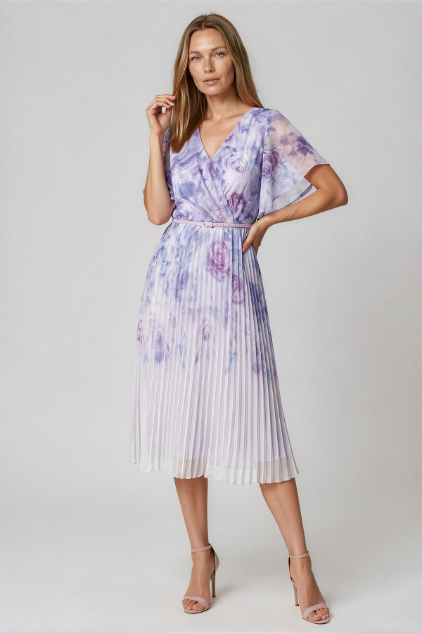 Elegant veil dress R 183 purple